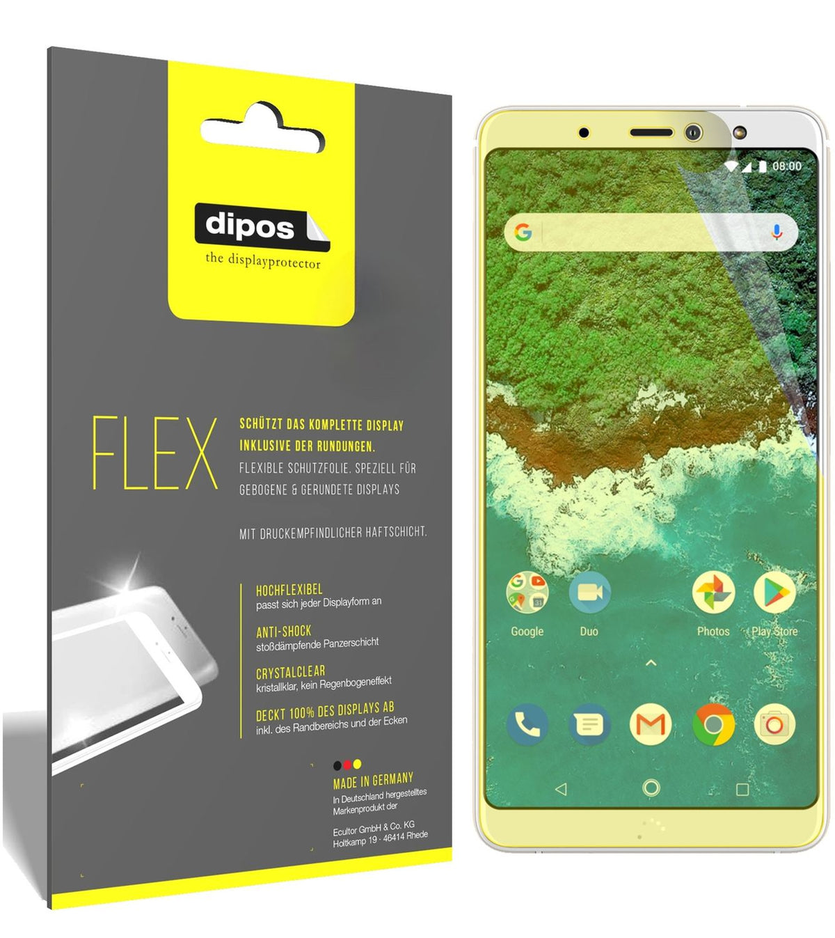 3x 3D Full Cover Schutzfolie für BQ Aquaris X2 (1)