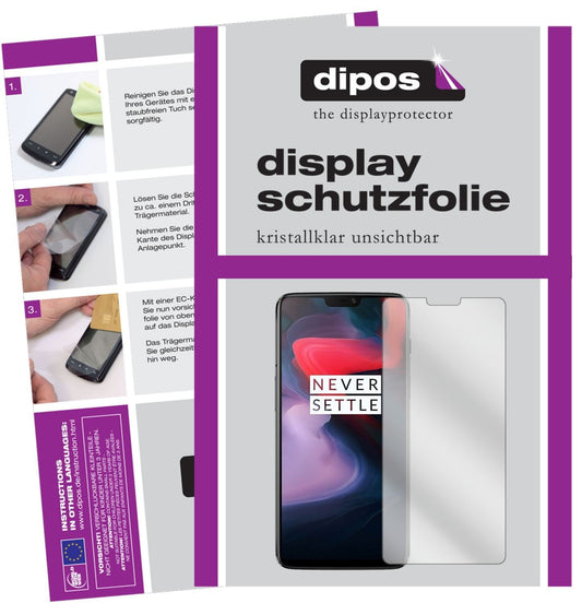 2x Schutzfolie klar für OnePlus 6 Display-Schutzfo (1)
