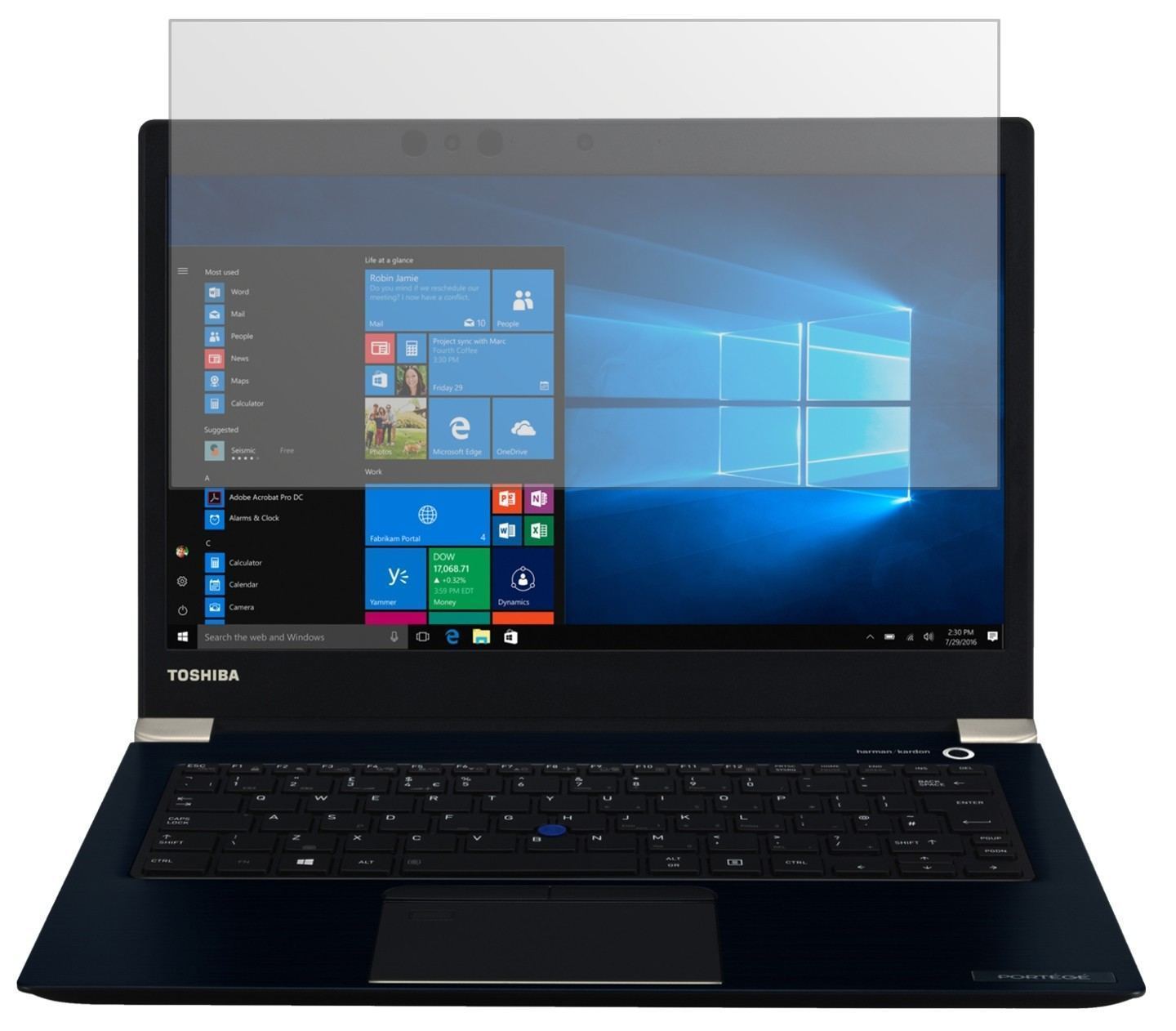 2x Schutzfolie matt für Toshiba Portege X30 D121 D (2)