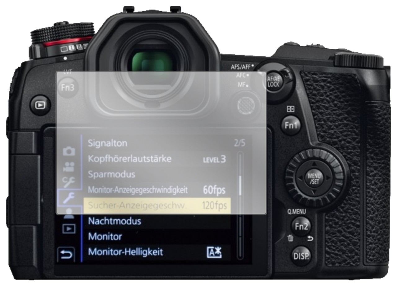 6x Schutzfolie klar für Panasonic Lumix G9 Display (2)