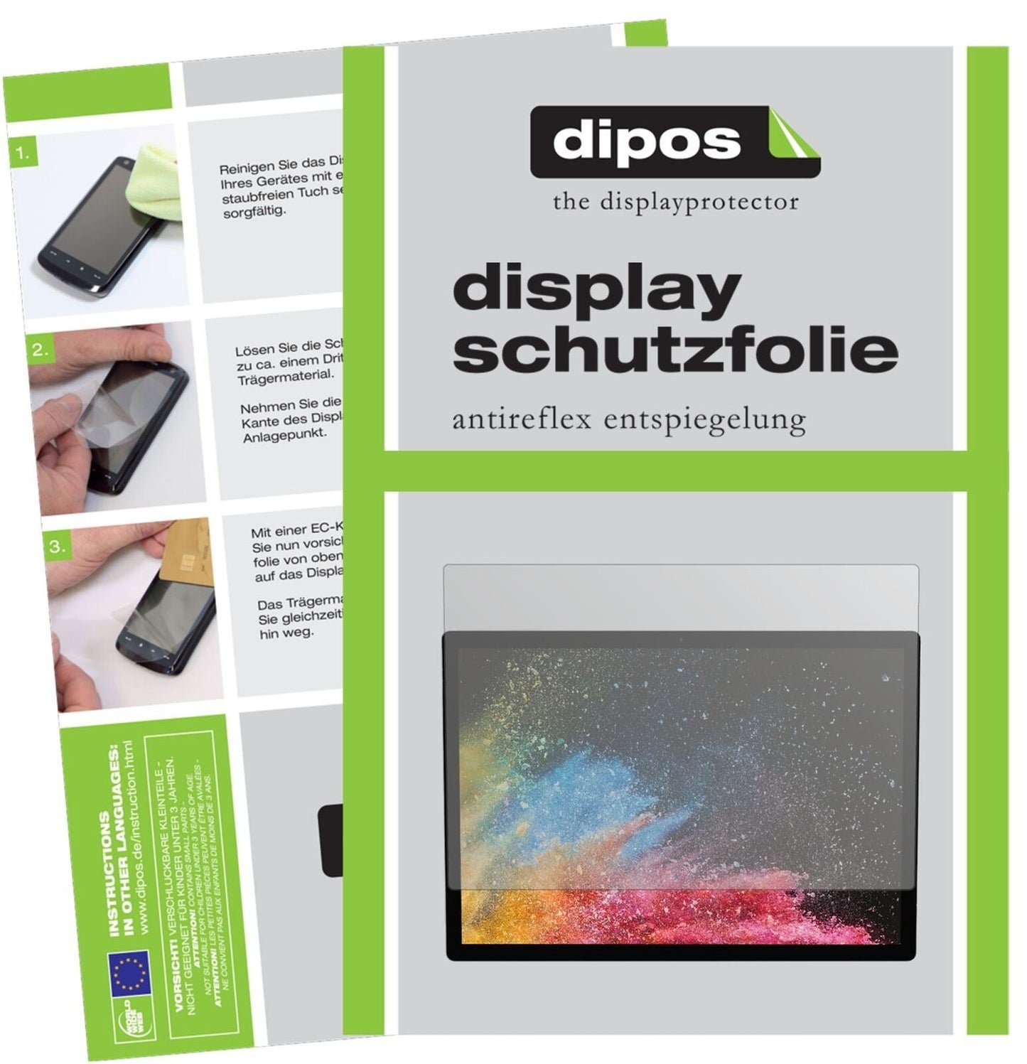 1x Schutzfolie matt für Microsoft Surface Book 2 1 (2)