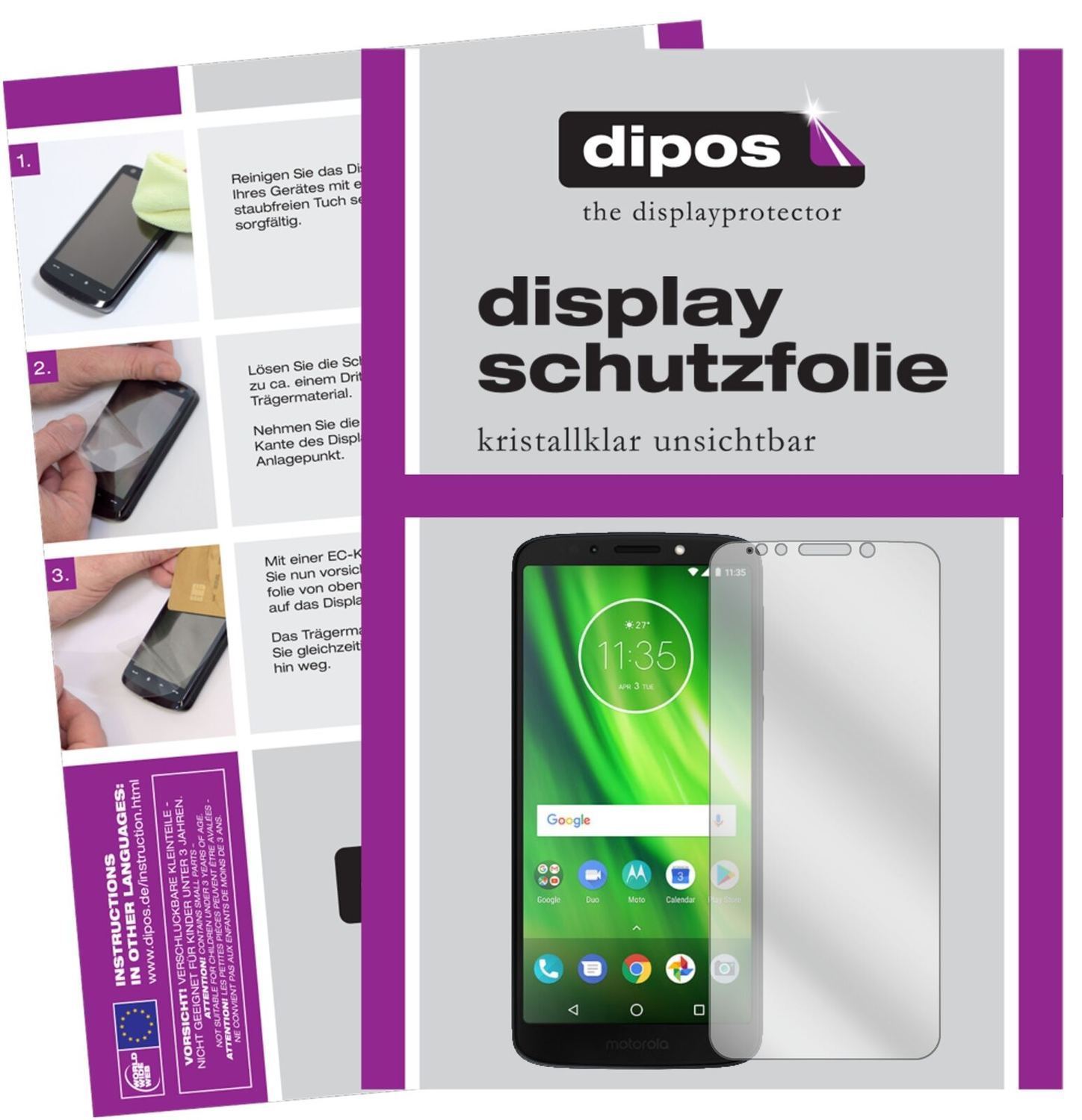 1x Schutzfolie klar für Lenovo Moto G6 Play Displa (2)
