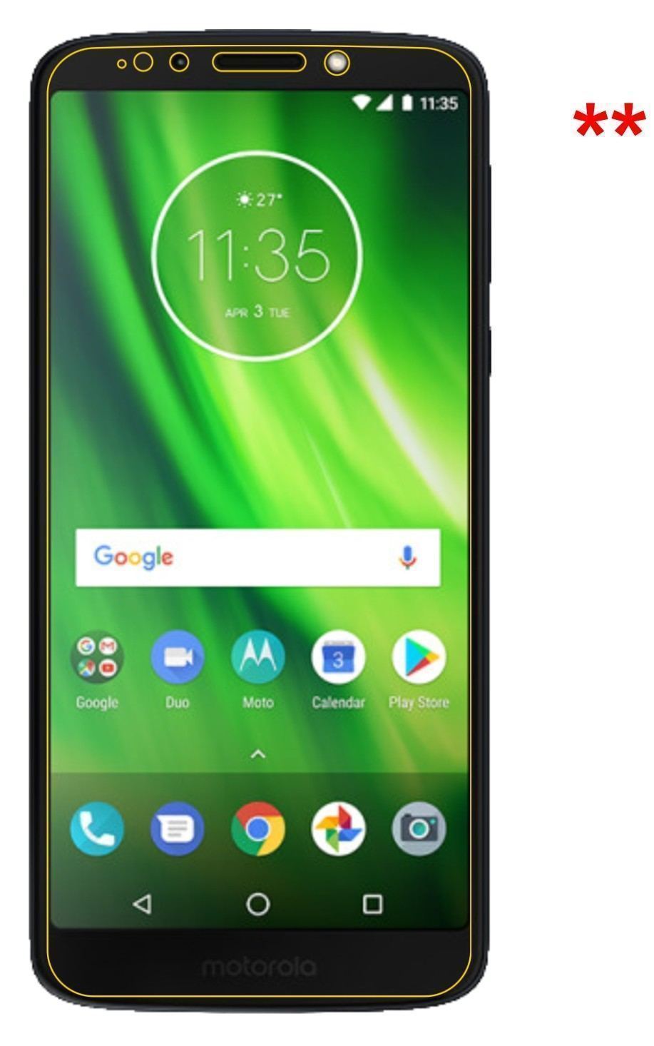 2x 9H Schutzfolie für Lenovo Moto G6 Play Panzerfo (9)