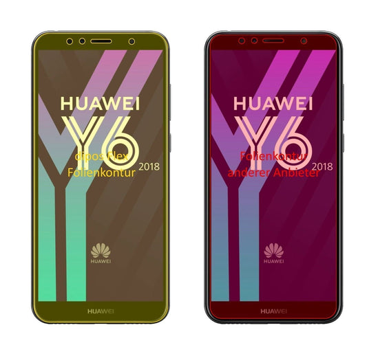 2x 3D Full Cover Schutzfolie für Huawei Y6 (2018) (1)