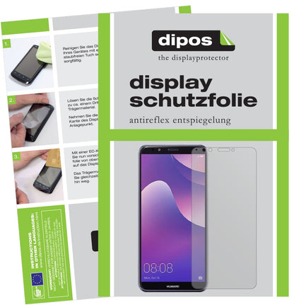 6x Schutzfolie matt für Huawei Y7 (2018) Display-S (1)
