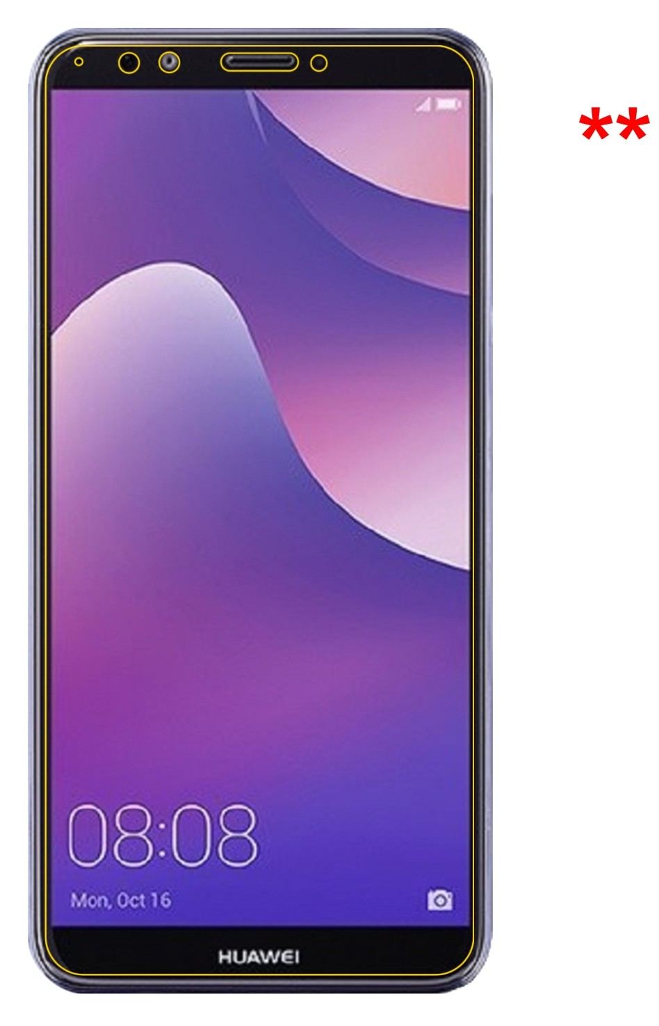6x Schutzfolie matt für Huawei Y7 (2018) Display-S (6)