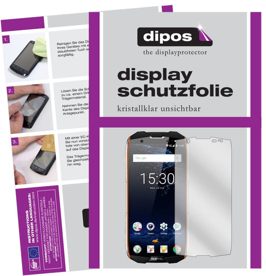 2x Schutzfolie klar für Oukitel WP5000 Display-Sch (1)