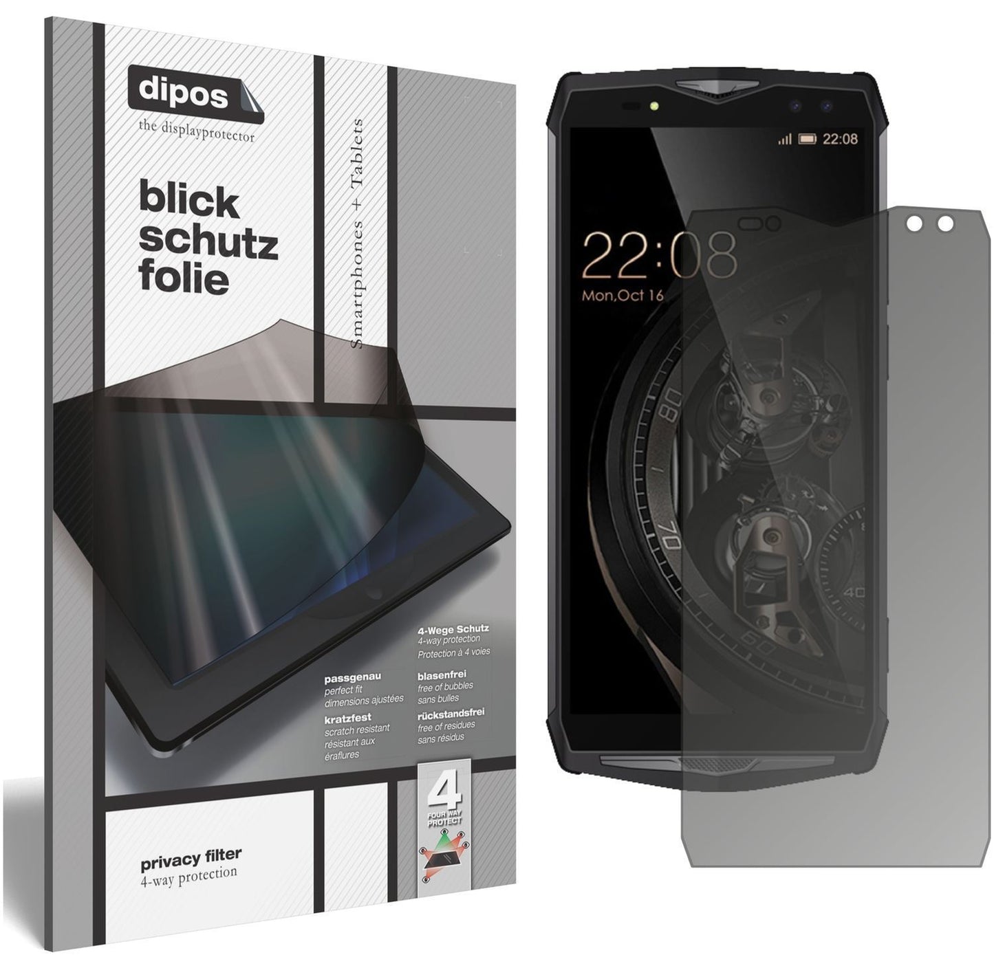 Blickschutzfolie für Ulefone Power 5 matt Schutzfo (1)
