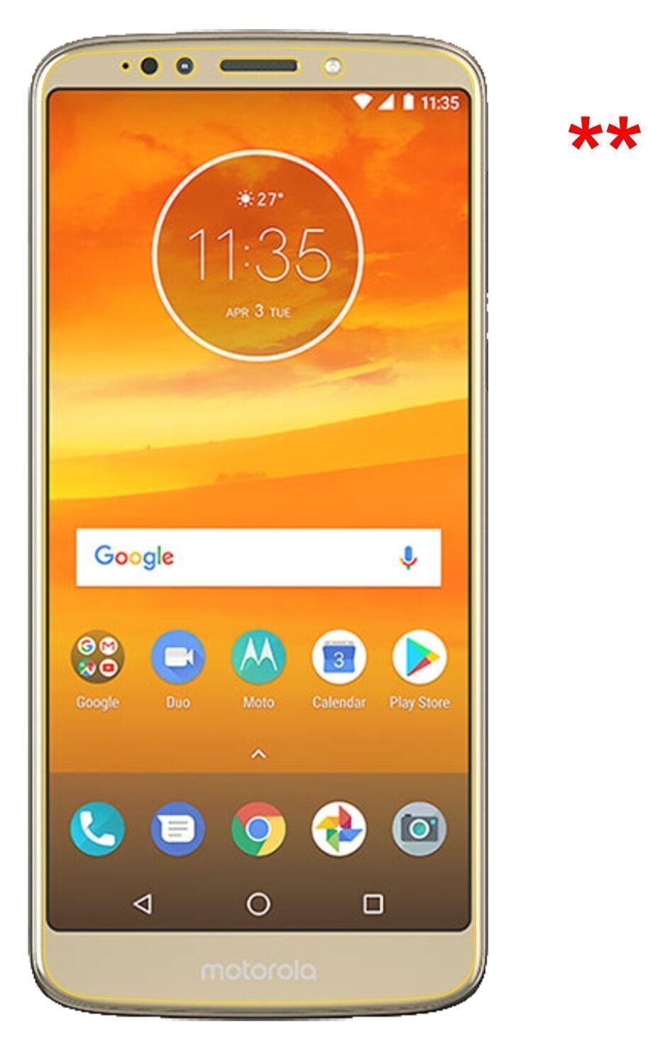 1x 9H Schutzfolie matt für Motorola Moto E5 Panzer (9)