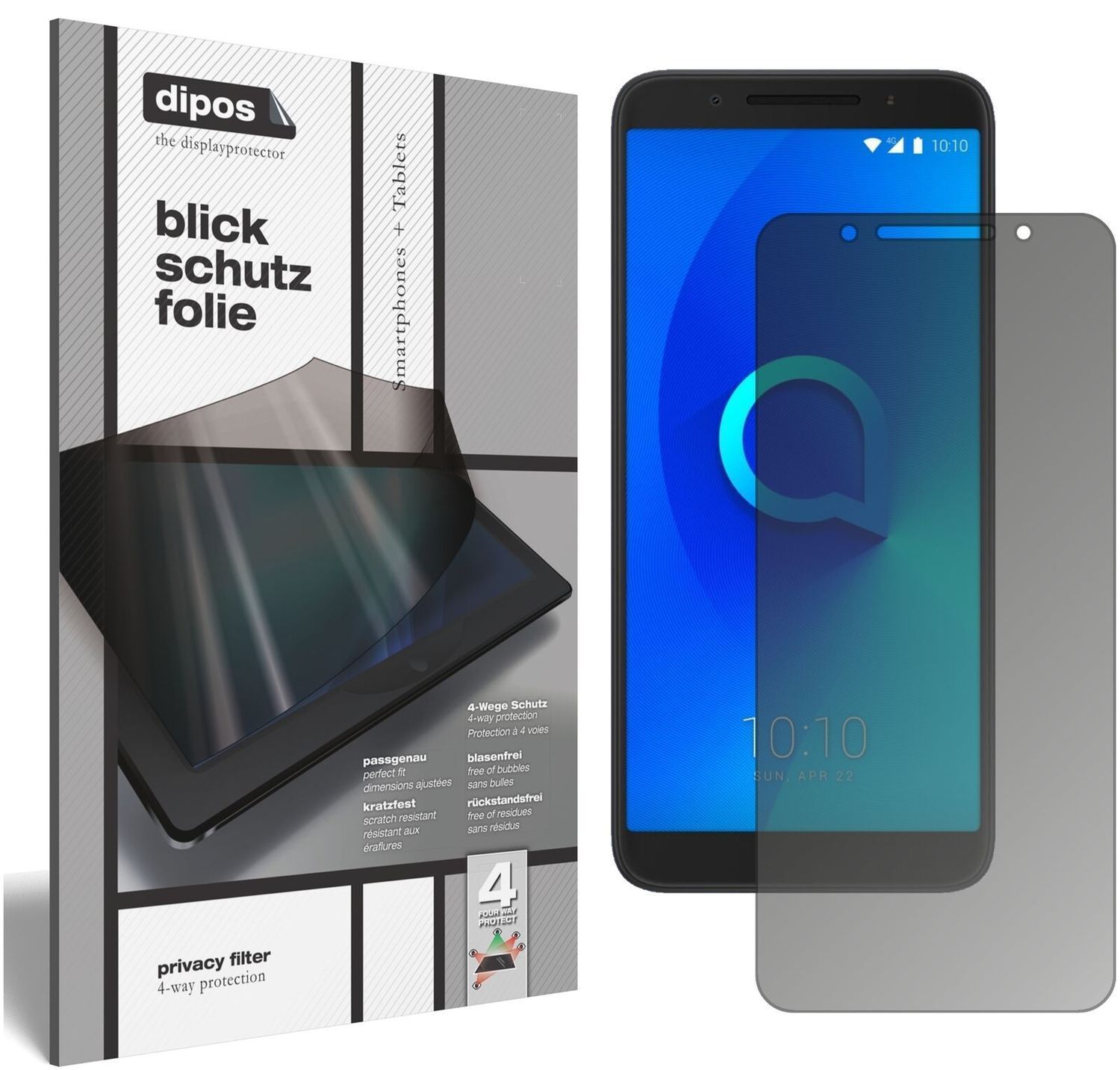 Blickschutzfolie für Alcatel 3 matt Schutzfolie Pr (2)