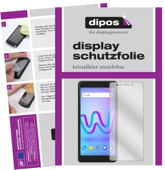 2x Schutzfolie klar für Wiko Jerry 3 Display-Schut (1)