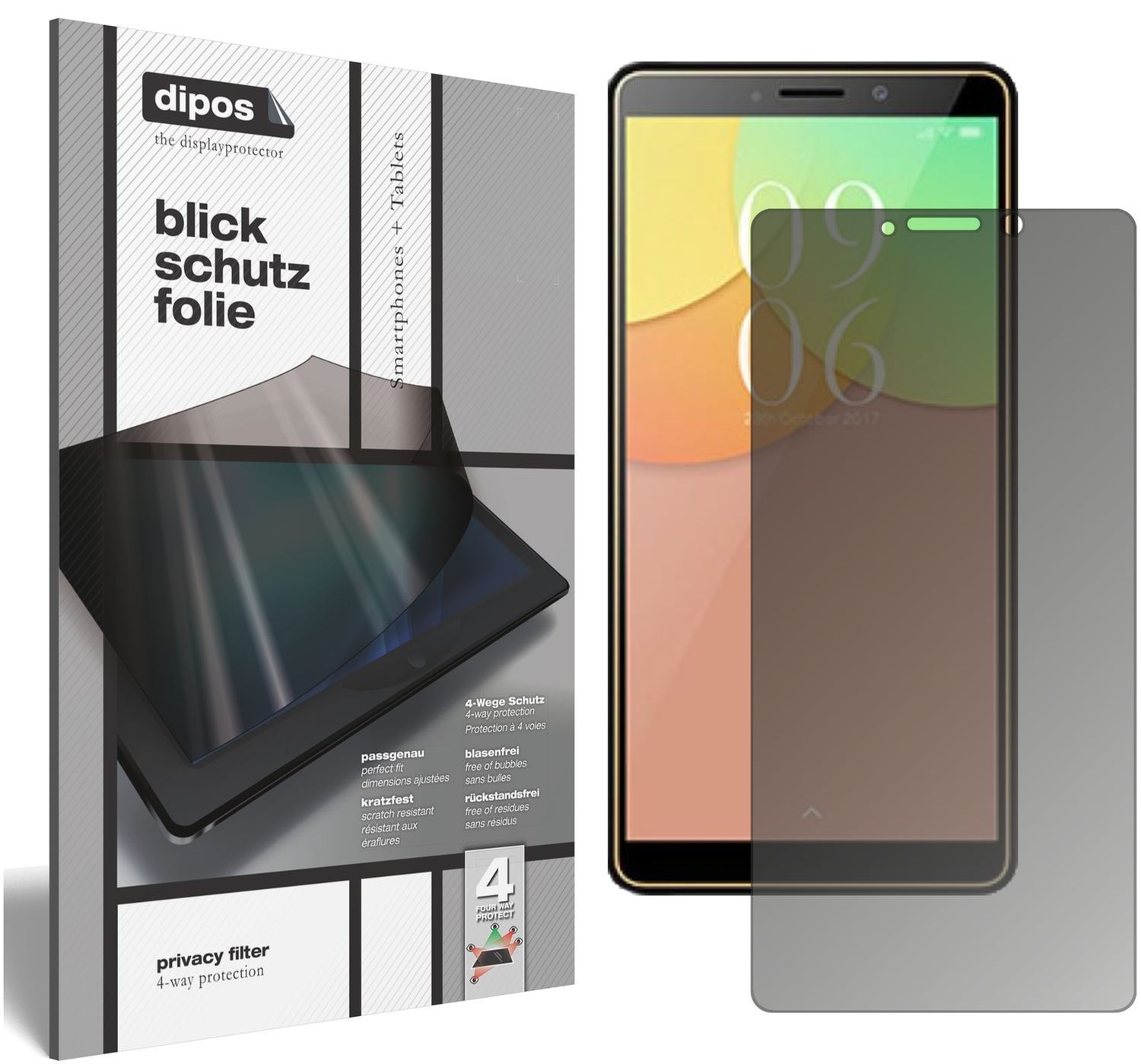 Blickschutzfolie für Elephone A2 matt Schutzfolie  (1)
