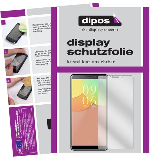 2x Schutzfolie klar für Elephone A2 Display-Schutz (1)