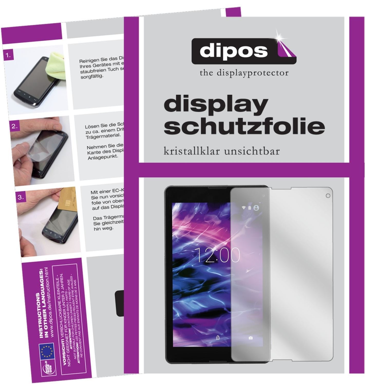 2x Schutzfolie klar für Medion Lifetab P8524 Displ (1)
