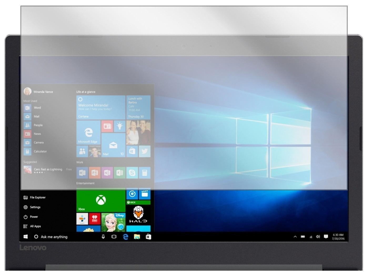 2x Schutzfolie klar für Lenovo Ideapad 320 (15.6 Z (2)