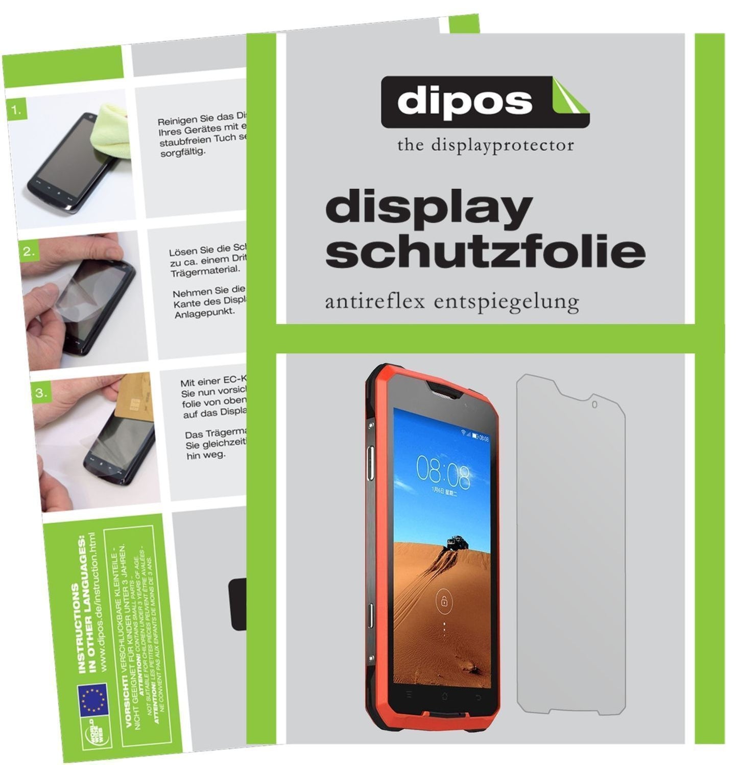 2x Schutzfolie matt für Rugum V1 Display-Schutzfol (1)