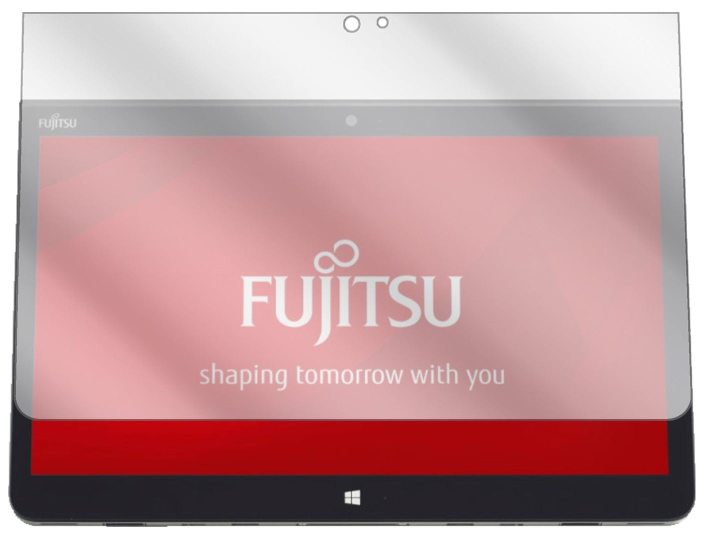2x Schutzfolie klar für Fujitsu Stylistic Q736 Dis (2)