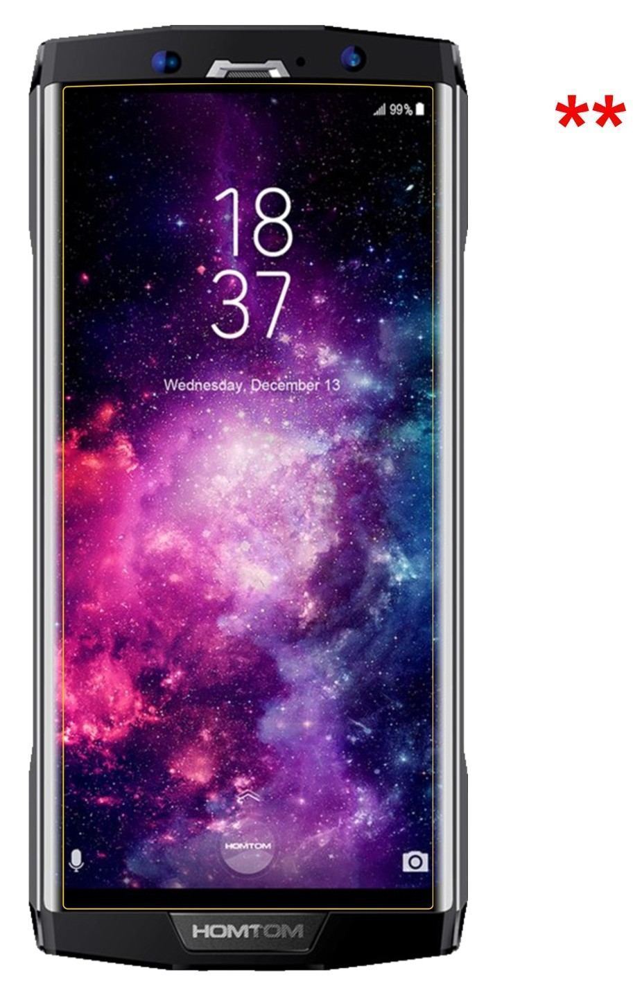 6x Schutzfolie matt für Homtom HT70 Display-Schutz (6)