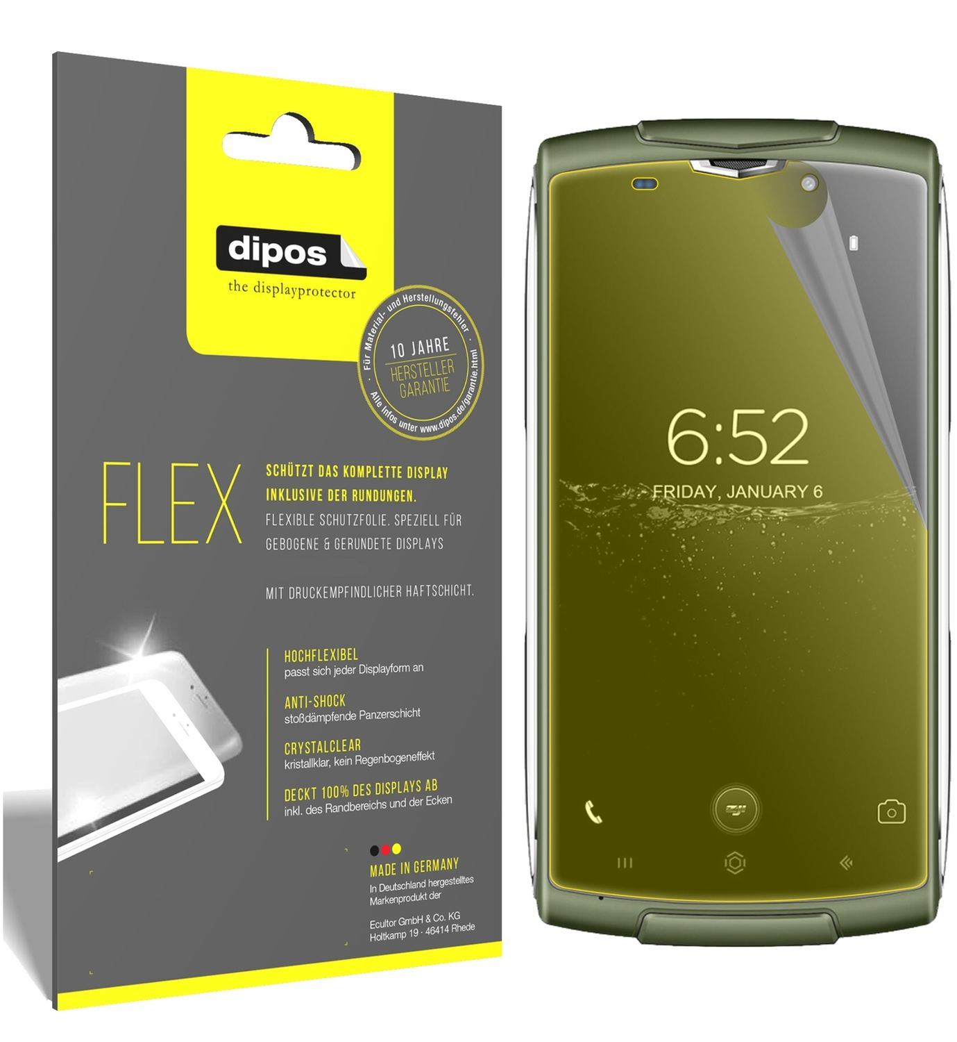 3x 3D Full Cover Schutzfolie für Homtom Zoji Z7 (1)