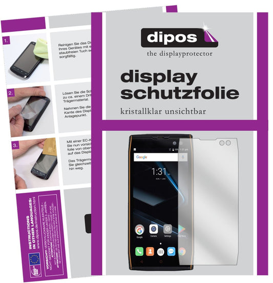 2x Schutzfolie klar für Doogee S50 Display-Schutzf (1)