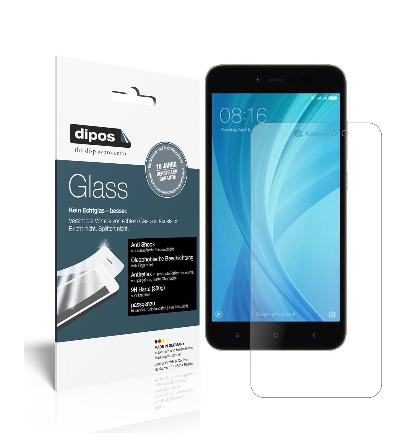1x 9H Schutzfolie matt für Xiaomi Note 5A Prime Pa (2)