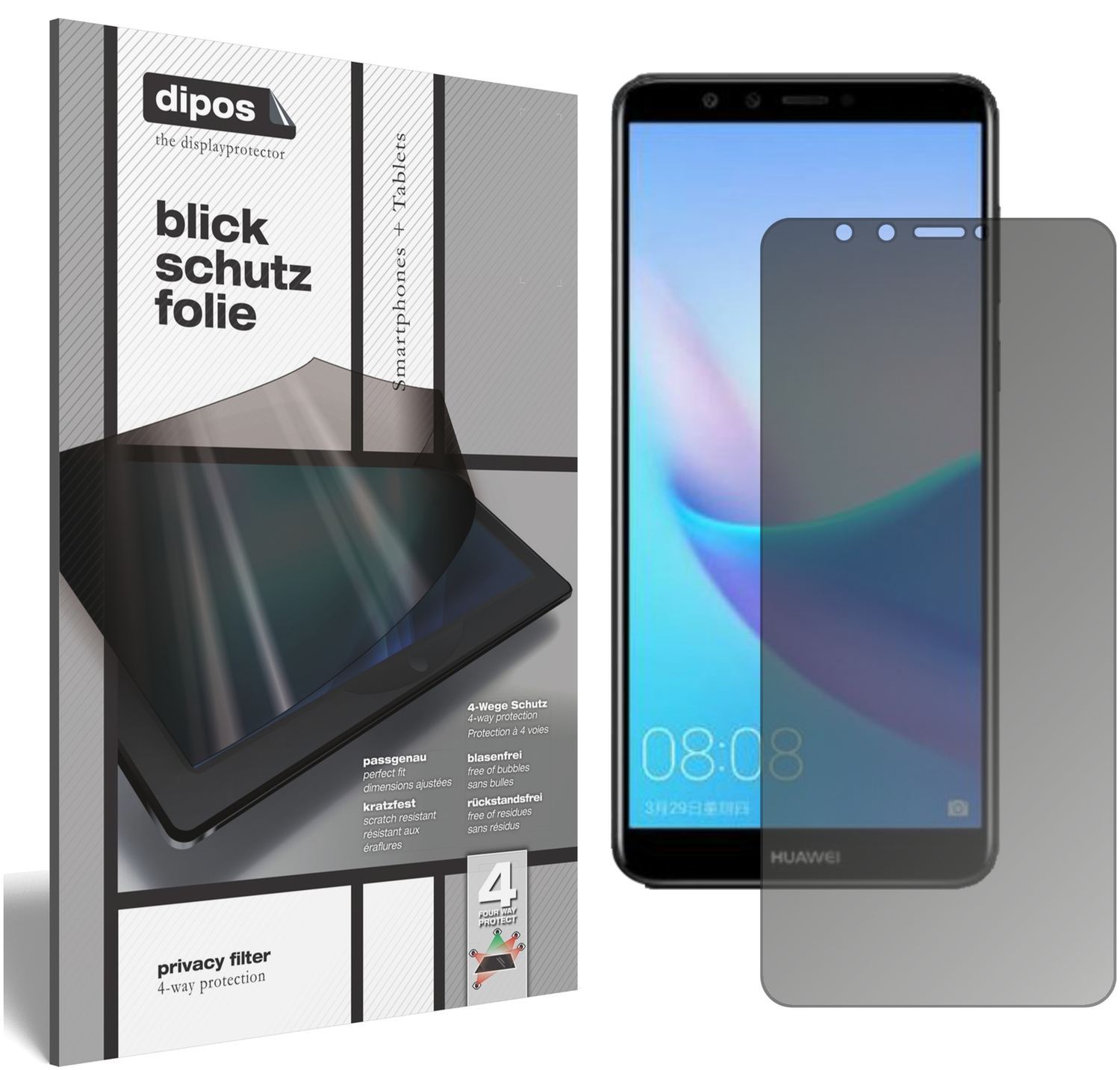 Blickschutzfolie für Huawei Enjoy 8 matt Schutzfol (1)