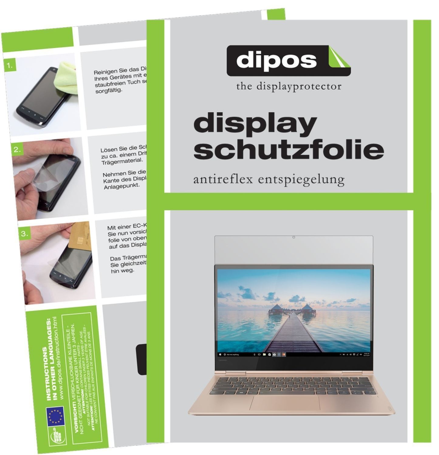 2x Schutzfolie matt für Lenovo Yoga 730-15IKB (15. (1)