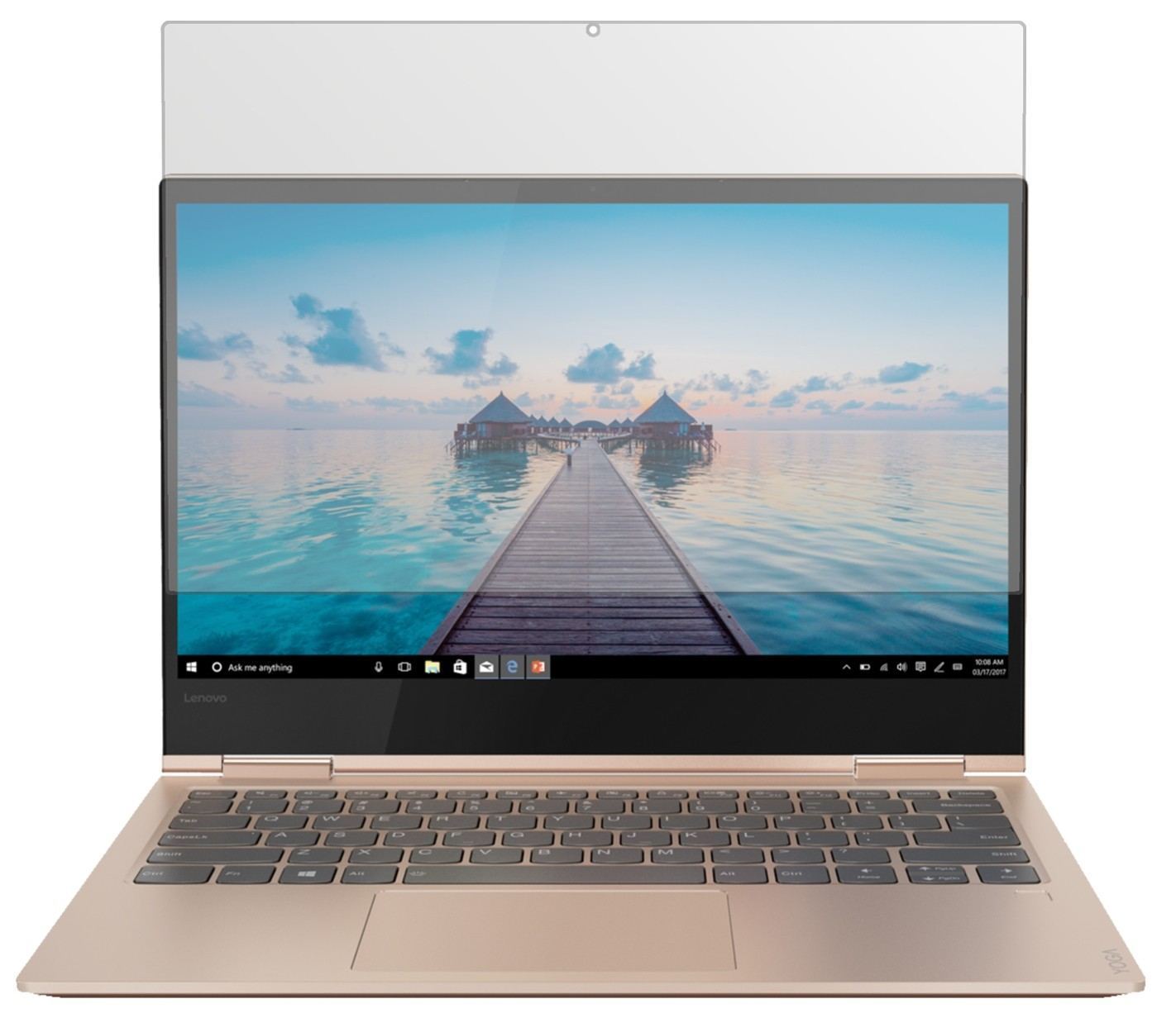 2x Schutzfolie matt für Lenovo Yoga 730-15IKB (15. (2)
