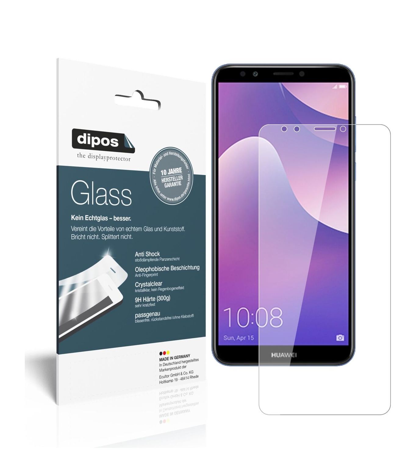 1x 9H Schutzfolie für Huawei Y7 Prime (2018) Panze (2)