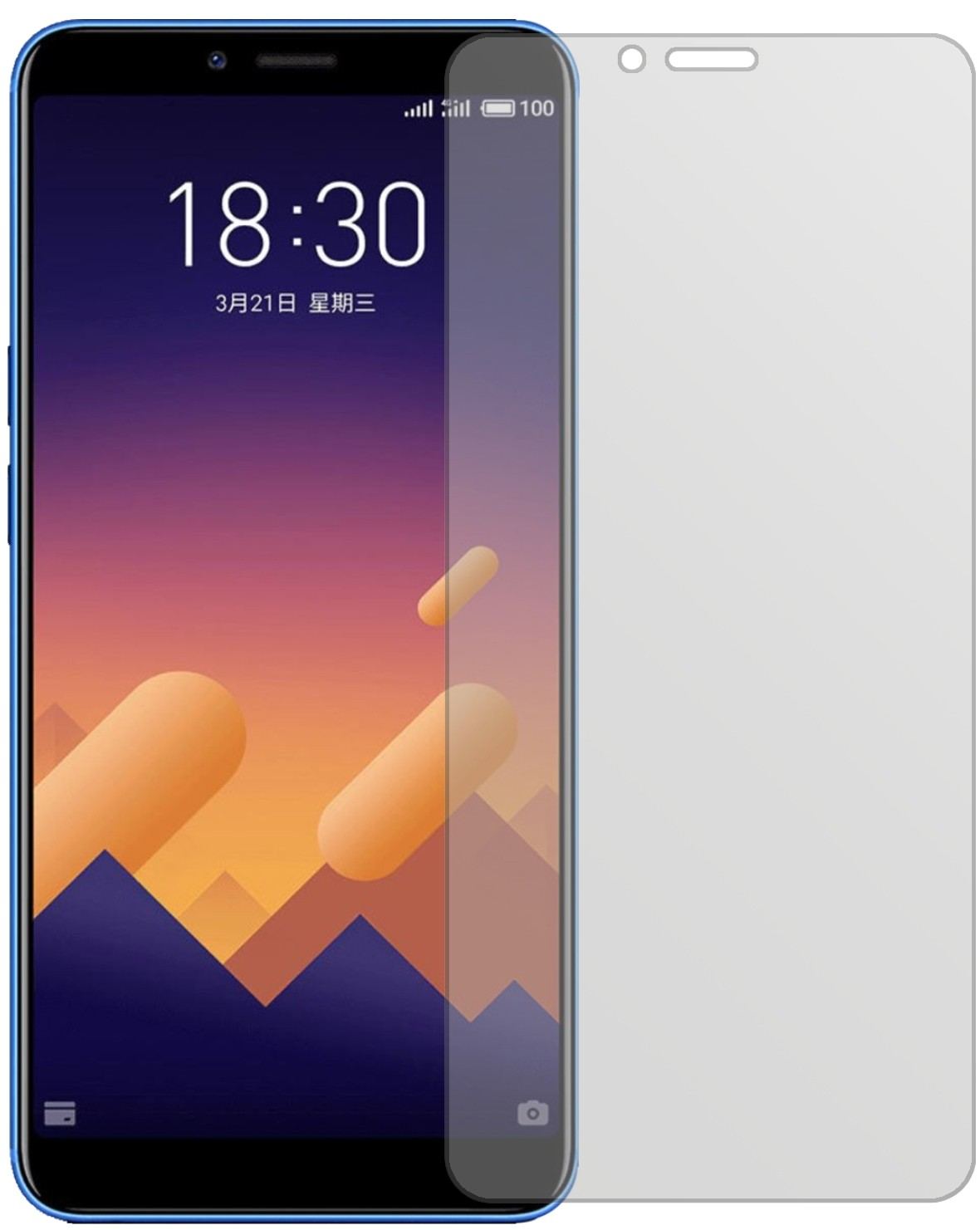 6x Schutzfolie matt für Meizu E3 Display-Schutzfol (2)