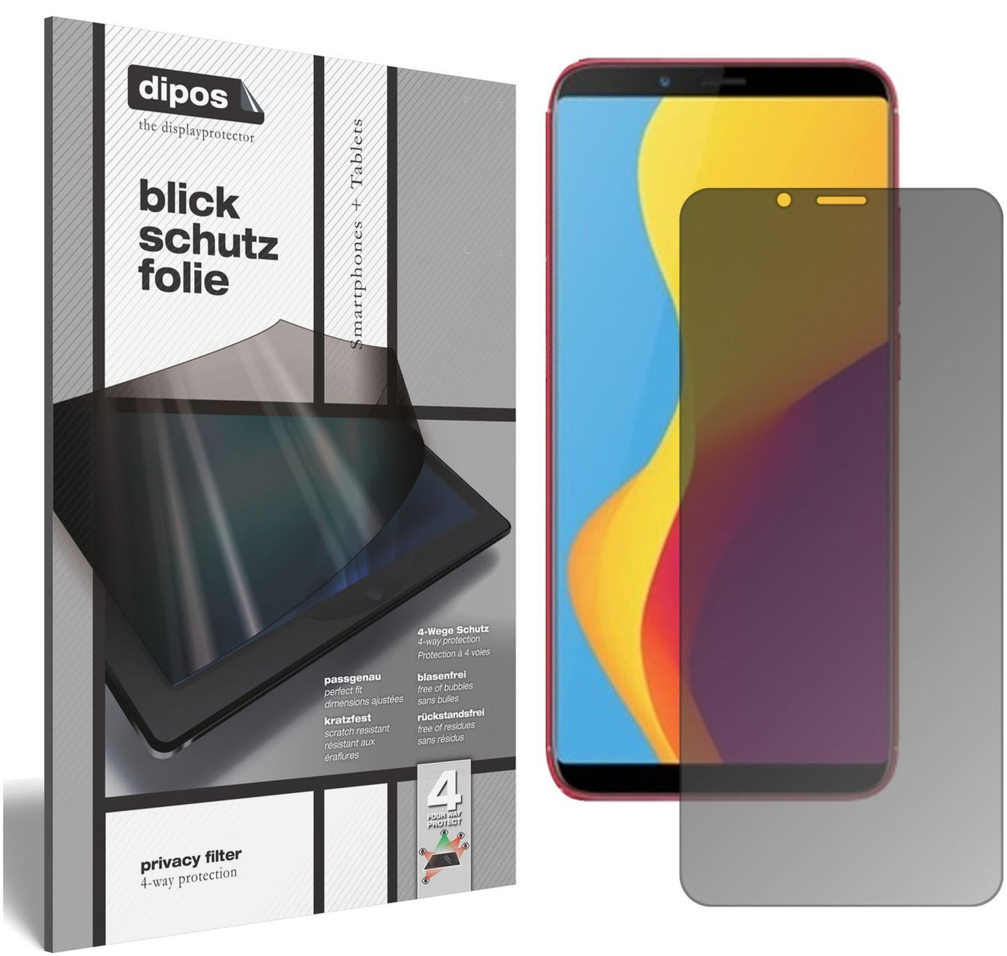 Blickschutzfolie für ZTE Nubia V18 matt Schutzfoli (1)