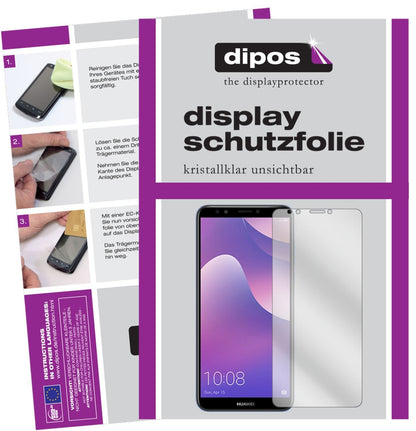 2x Schutzfolie klar für Huawei Y7 Prime (2018) Dis (1)