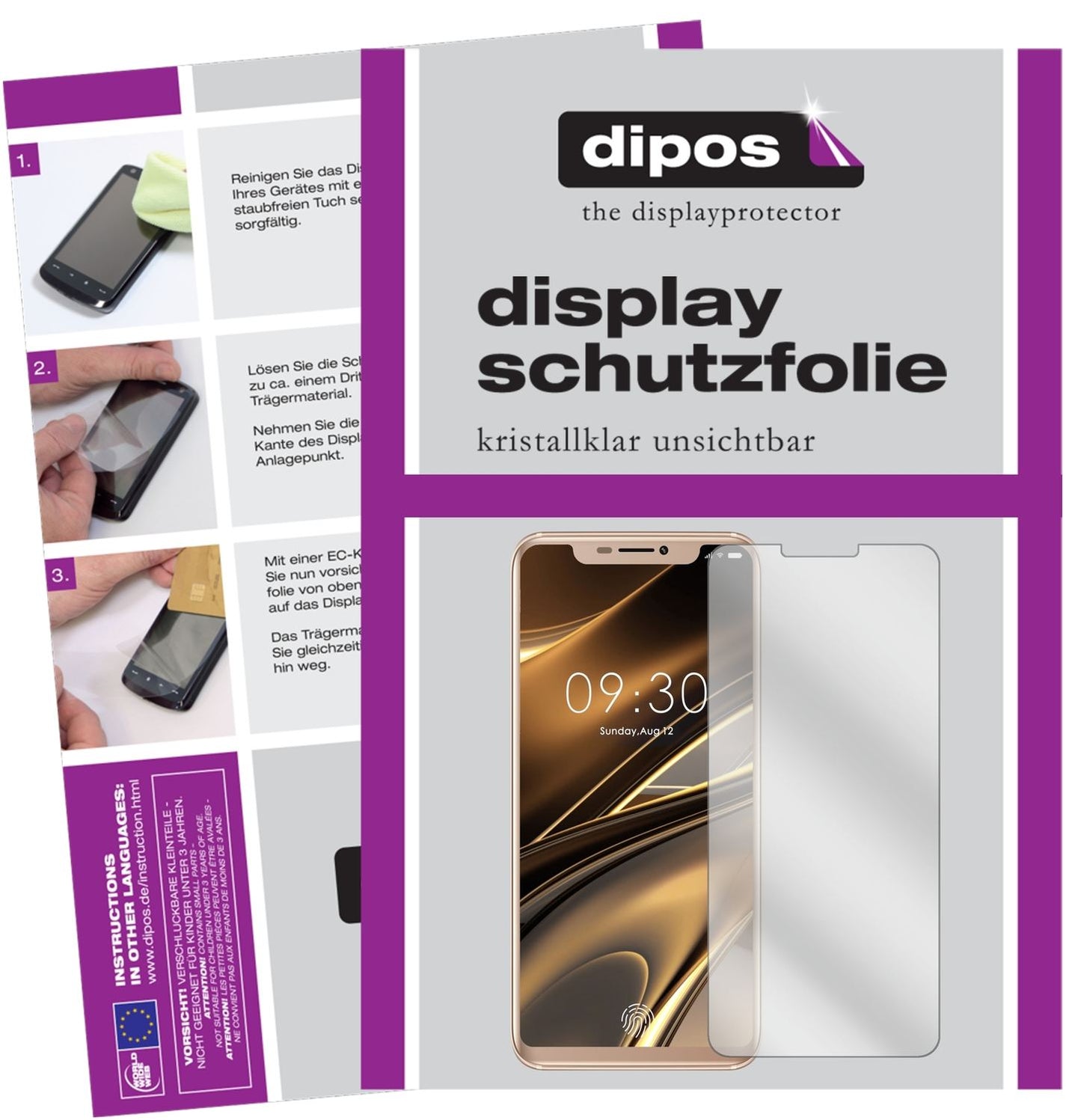 6x Schutzfolie klar für Doogee V Display-Schutzfol (1)