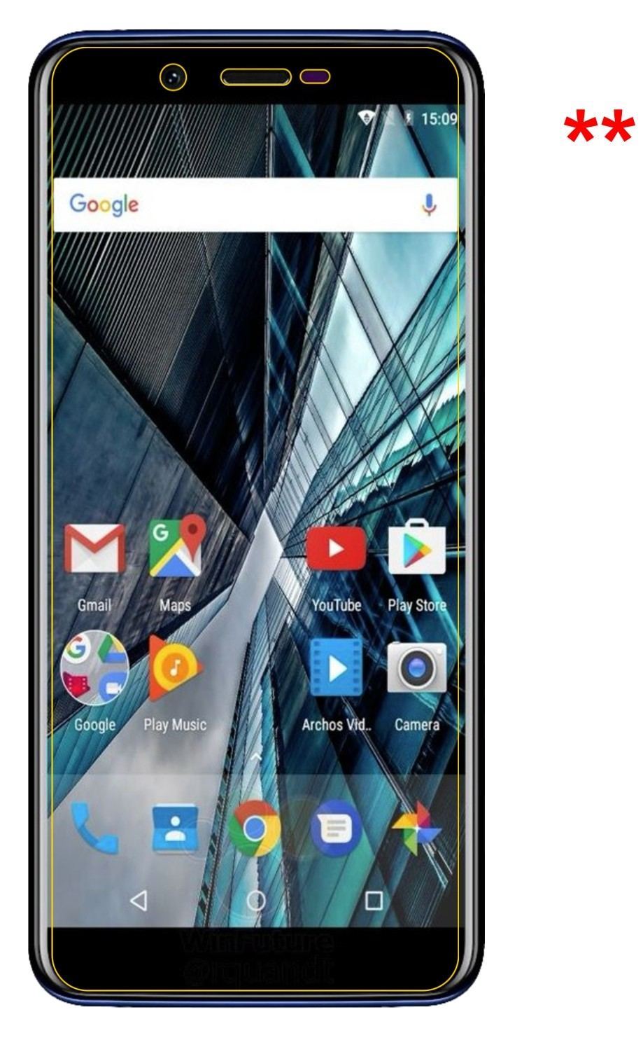 2x Schutzfolie klar für Archos Core 57S Display-Sc (5)