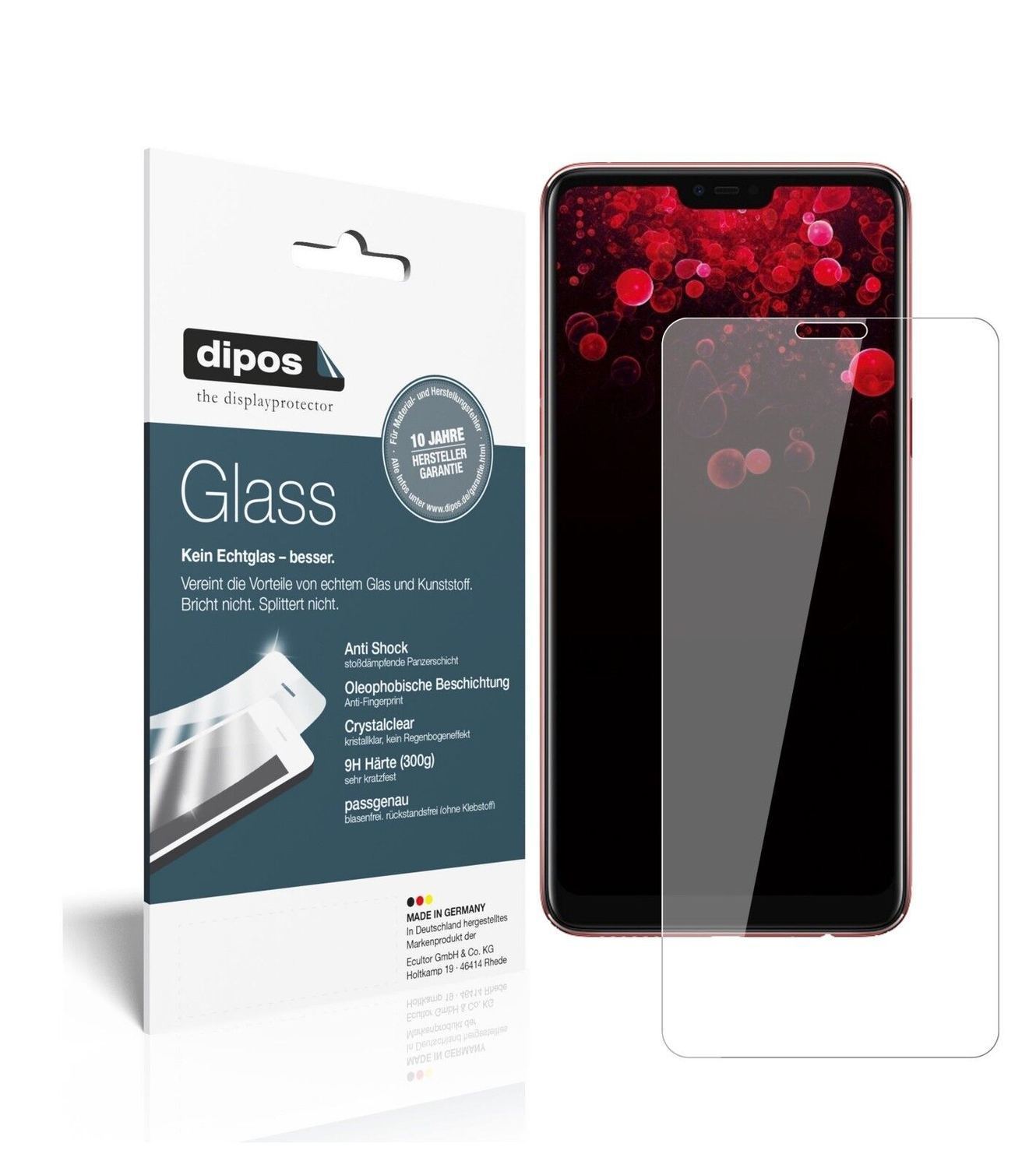 1x 9H Schutzfolie für Oppo F7 Panzerfolie (2)