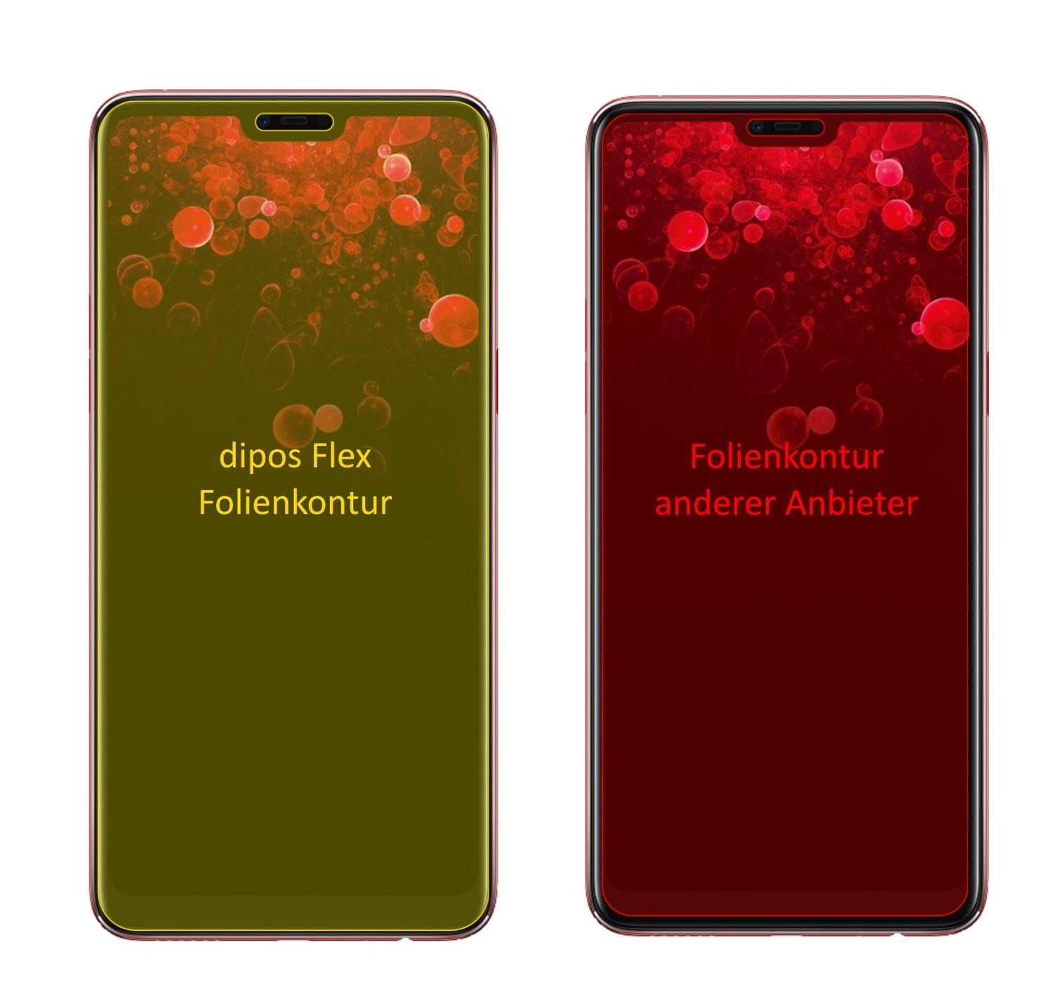 3x 3D Full Cover Schutzfolie für Oppo F7 (2)