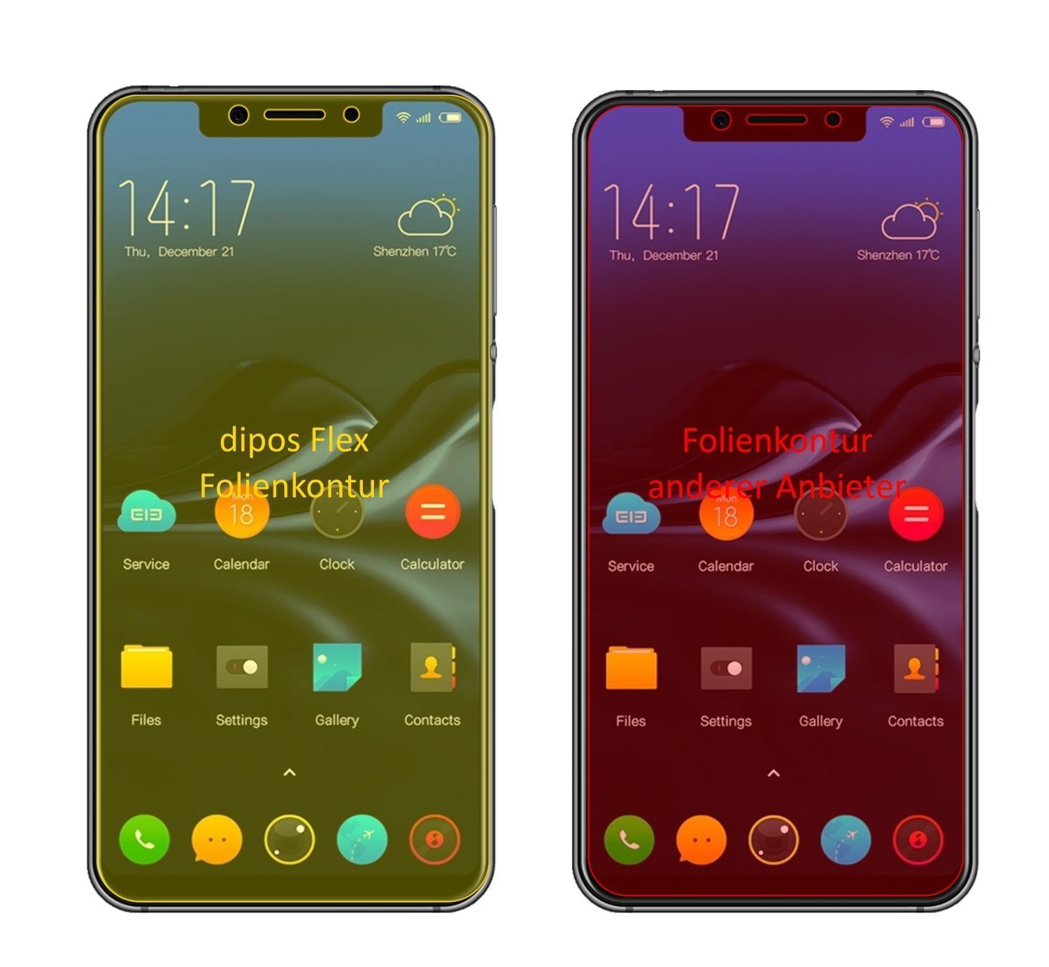 3x 3D Full Cover Schutzfolie für Elephone A4 (2)