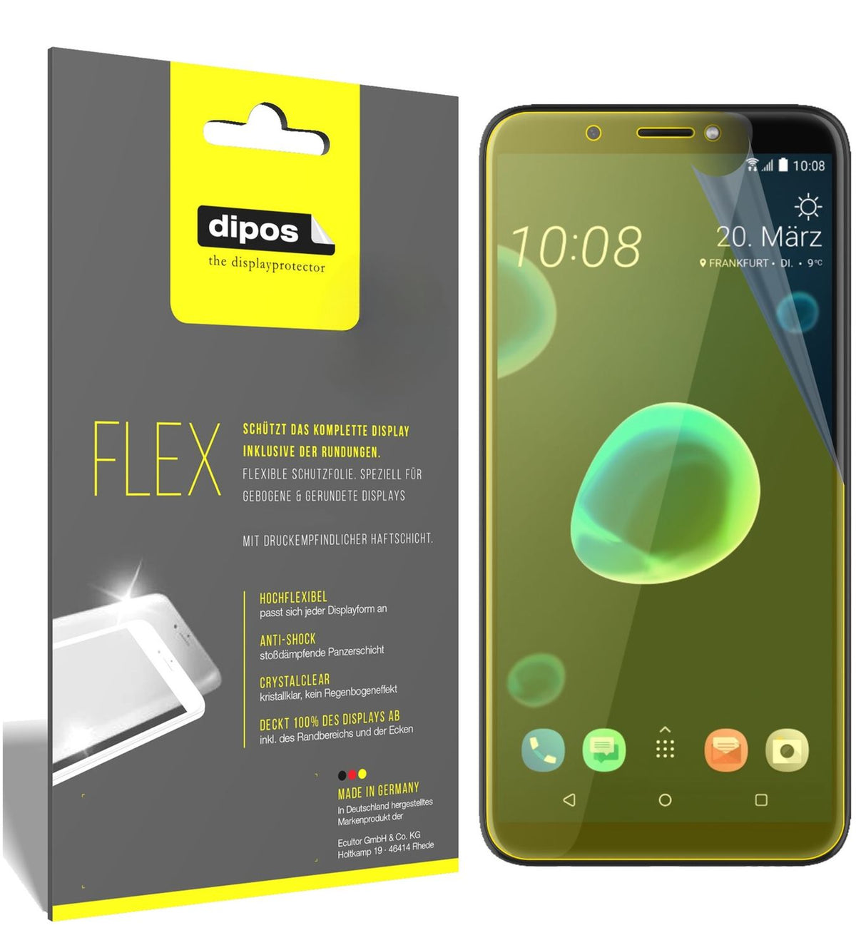 3x 3D Full Cover Schutzfolie für HTC Desire 12 (1)