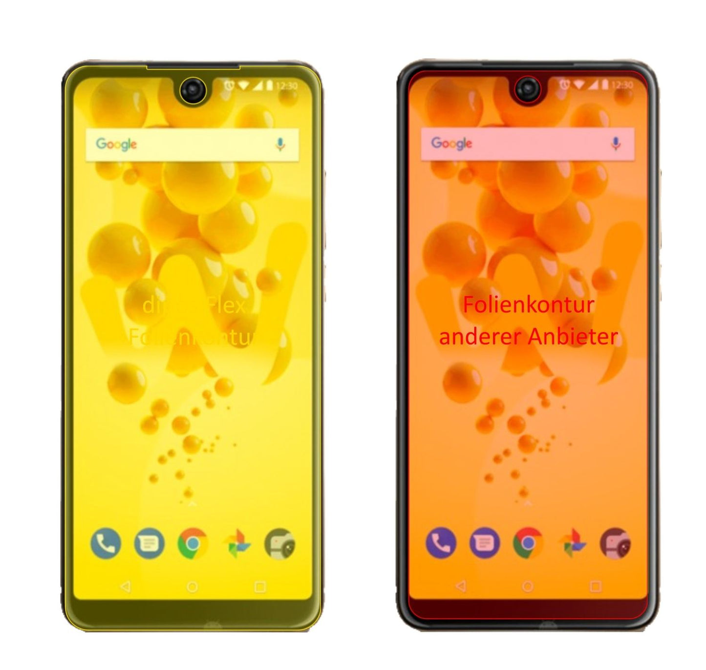 3x 3D Full Cover Schutzfolie für Wiko View 2 Pro (2)