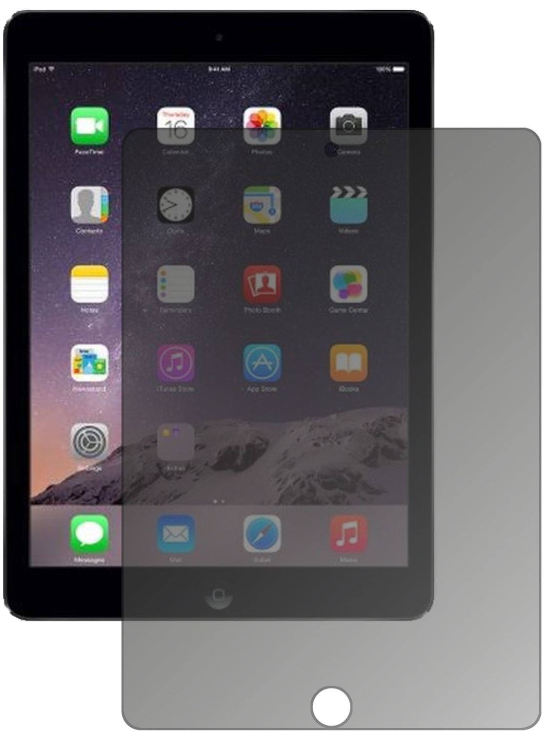 Blickschutzfolie für Apple iPad (2018) matt Schutz (2)