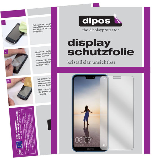2x Schutzfolie klar für Huawei P20 Lite Display-Sc (1)