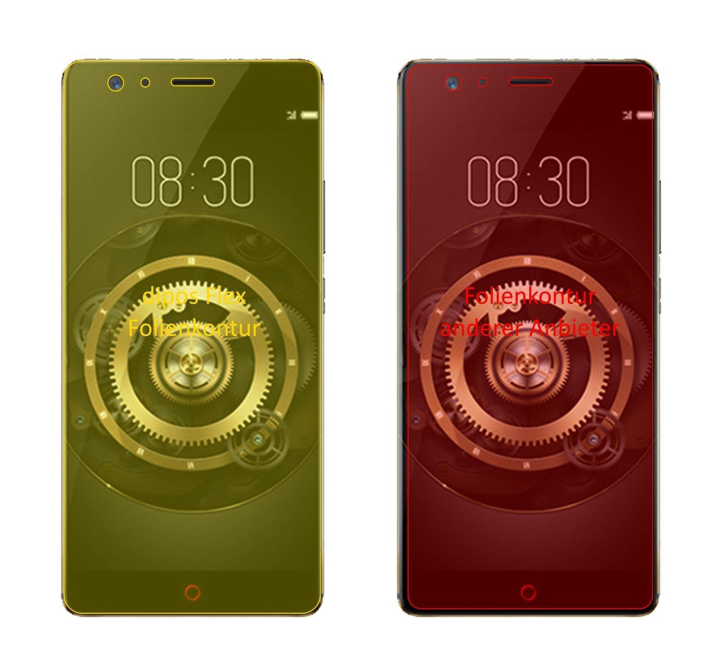 3x 3D Full Cover Schutzfolie für ZTE Nubia Z17 Lit (2)
