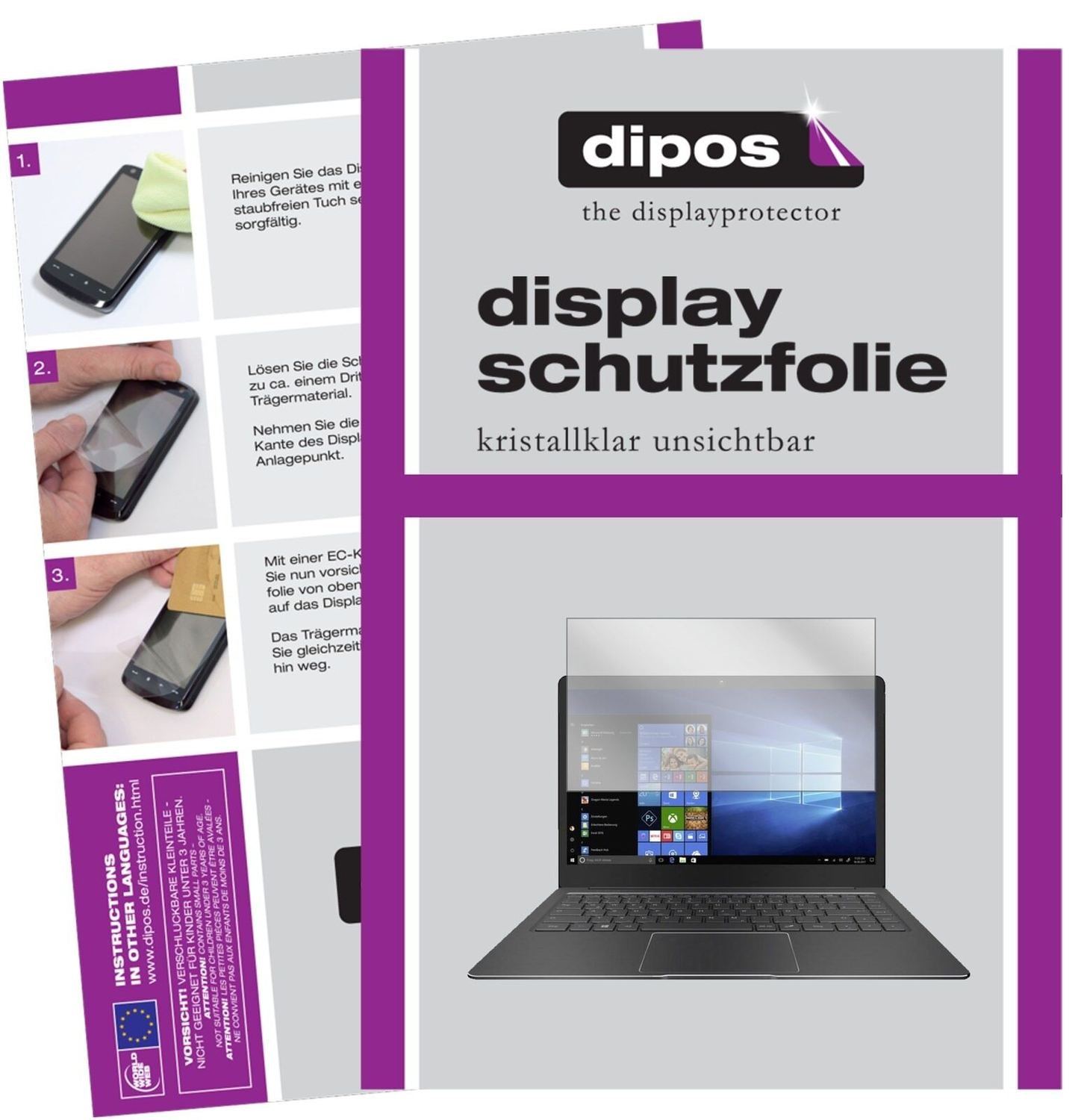 1x Schutzfolie klar für Trekstor Primebook P14 Dis (2)