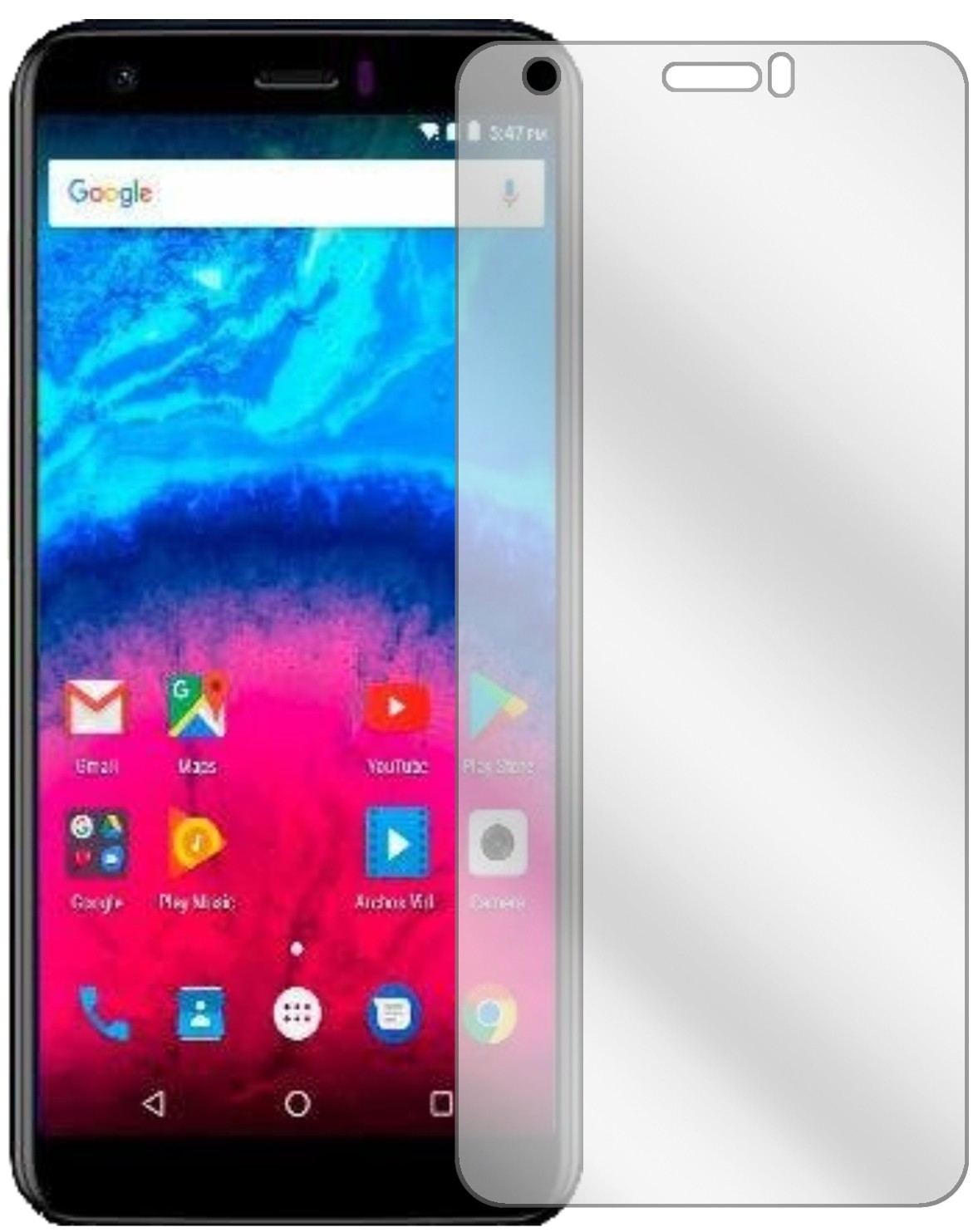 6x Schutzfolie klar für Archos Core 55S Display-Sc (2)