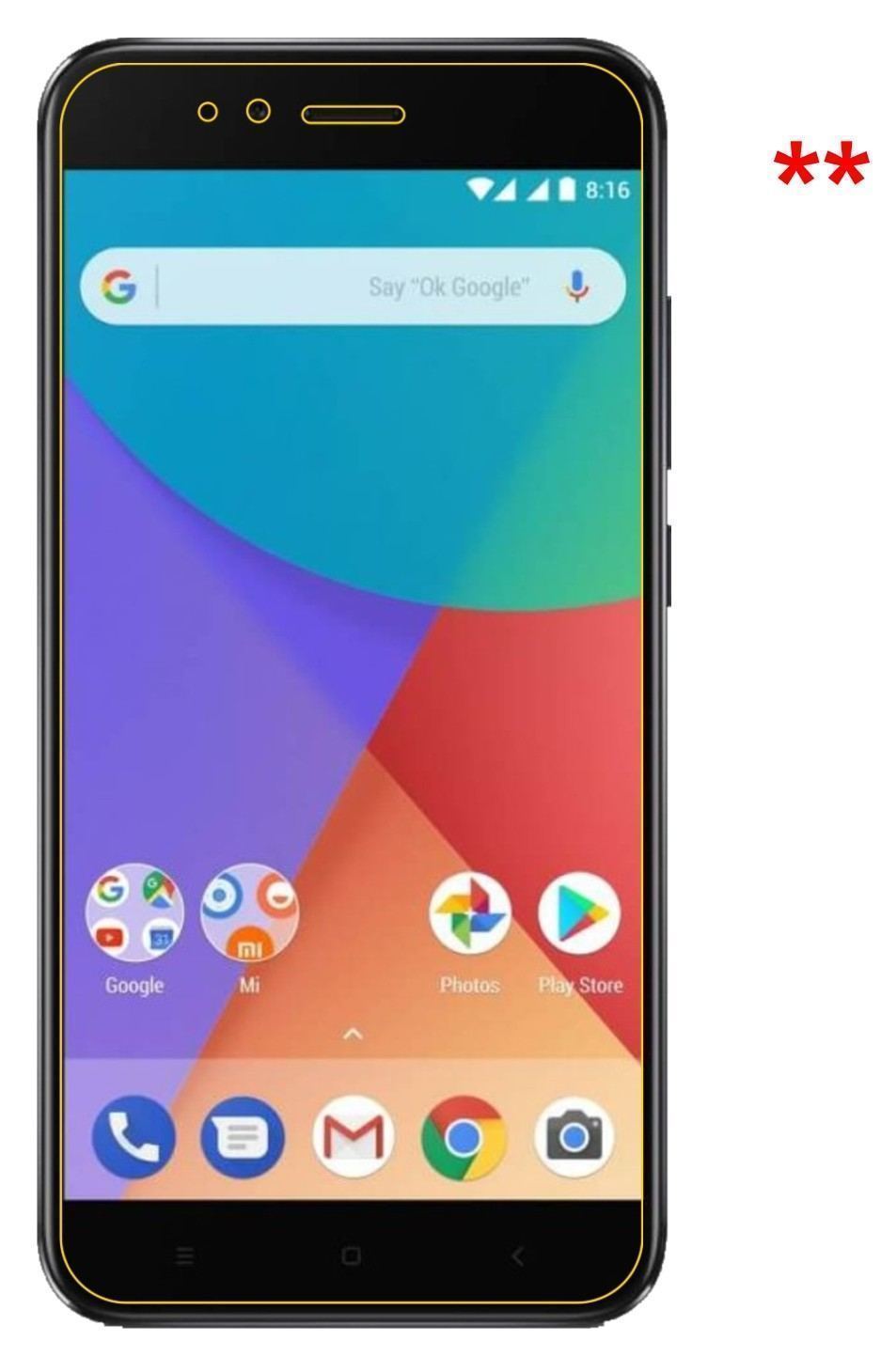 2x 9H Schutzfolie matt für Xiaomi Mi A1 Panzerfoli (9)