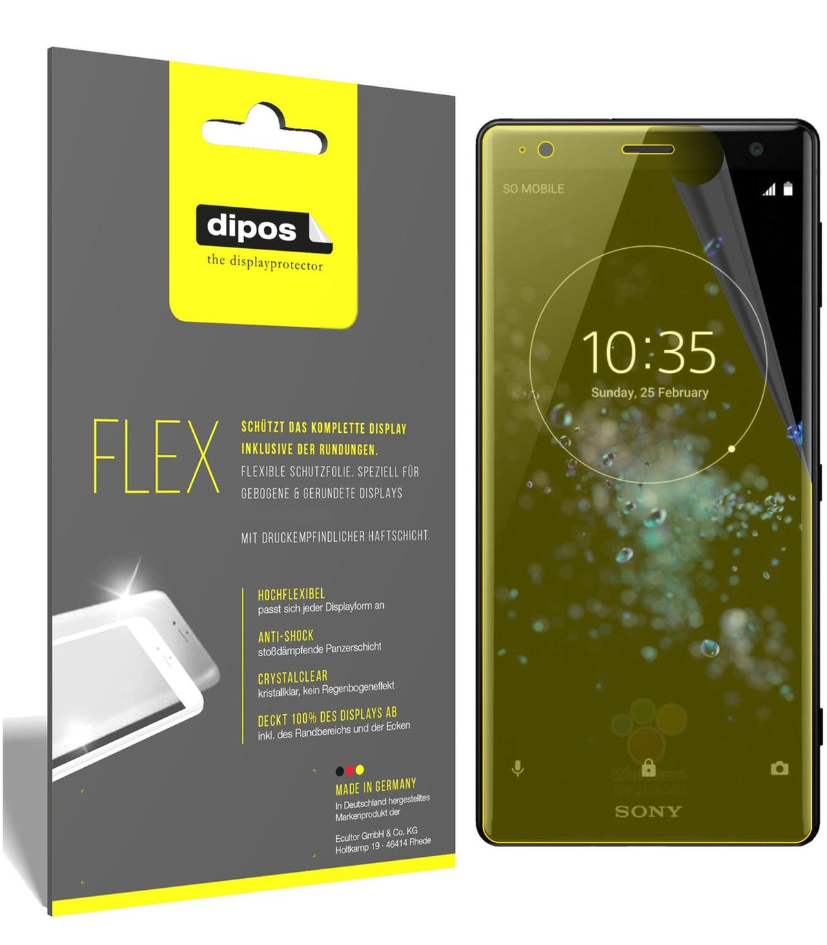 3x 3D Full Cover Schutzfolie für Sony Xperia XZ2 C (1)