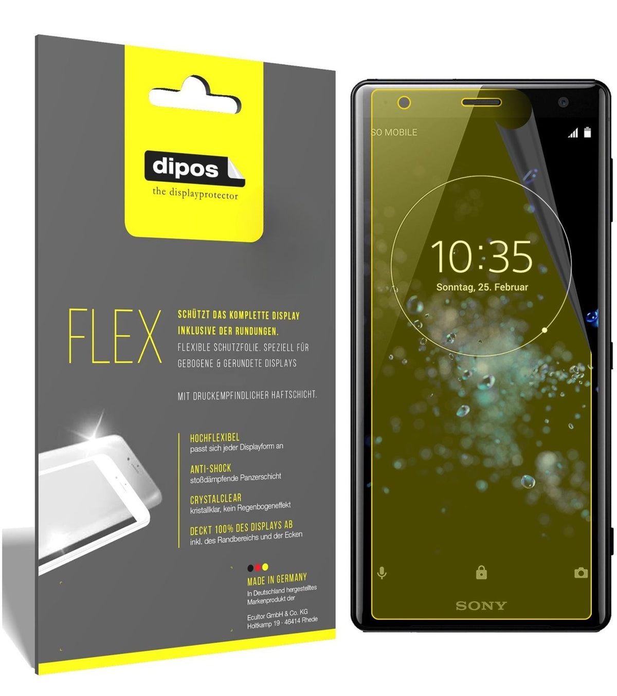 3x 3D Full Cover Schutzfolie für Sony Xperia XZ2 (1)