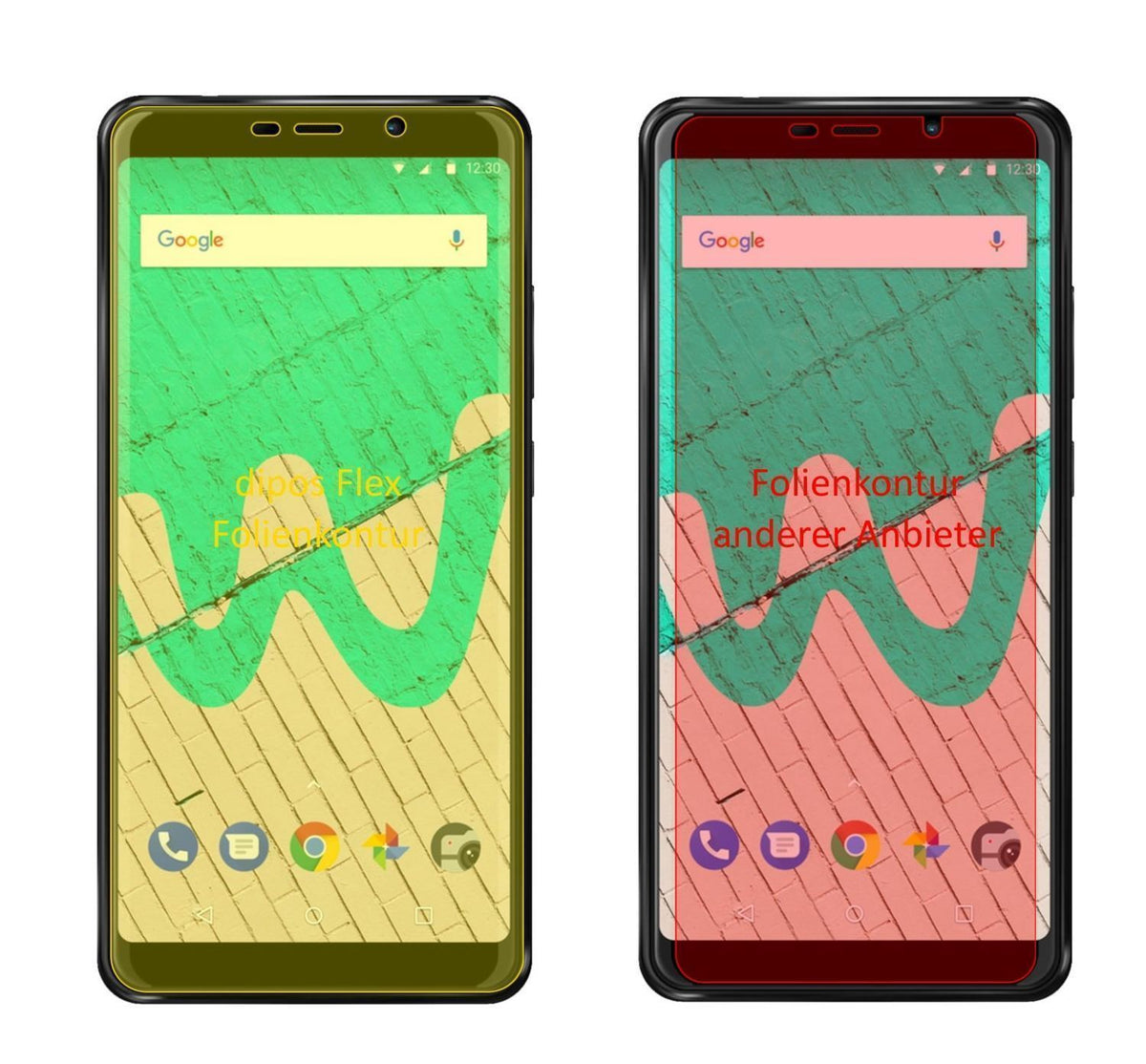 3x 3D Full Cover Schutzfolie für Wiko View Max (2)
