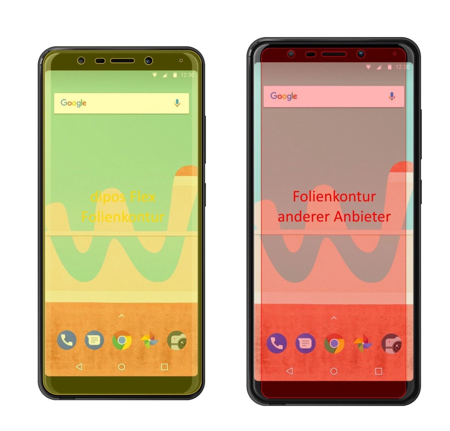 2x 3D Full Cover Schutzfolie für Wiko View Go (1)