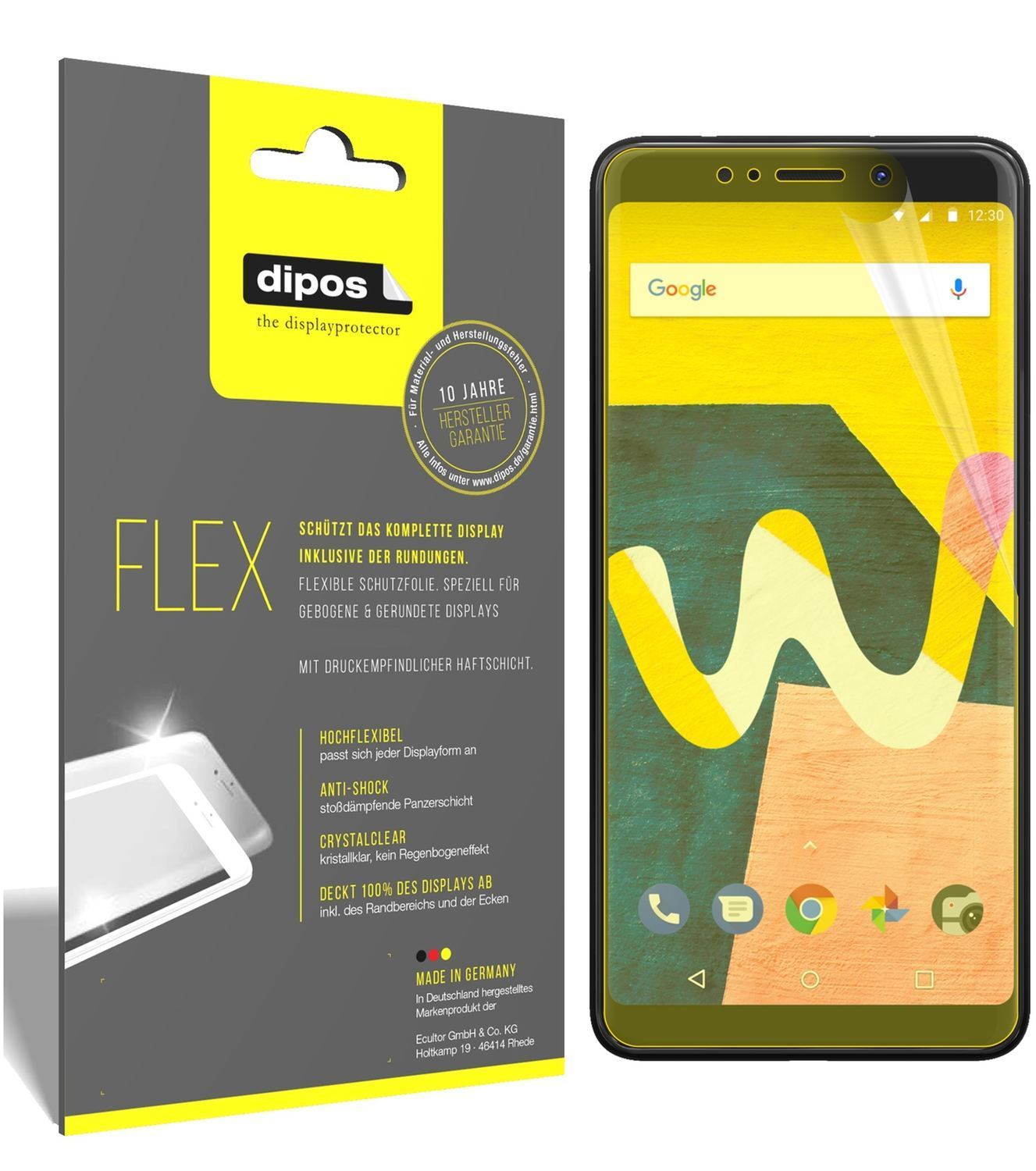 3x 3D Full Cover Schutzfolie für Wiko View Lite (1)